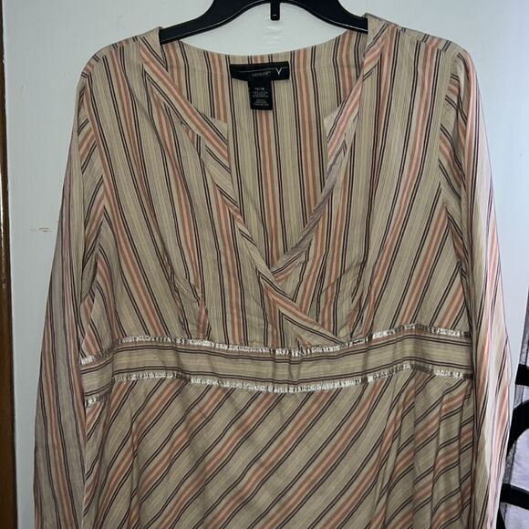 Venezia Striped Blouse size 14/16 - Picture 3 of 8